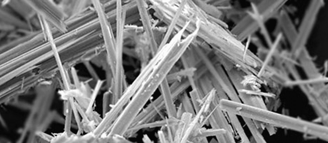 Raw asbestos fibre
