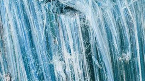 Blue asbestos in its raw state
