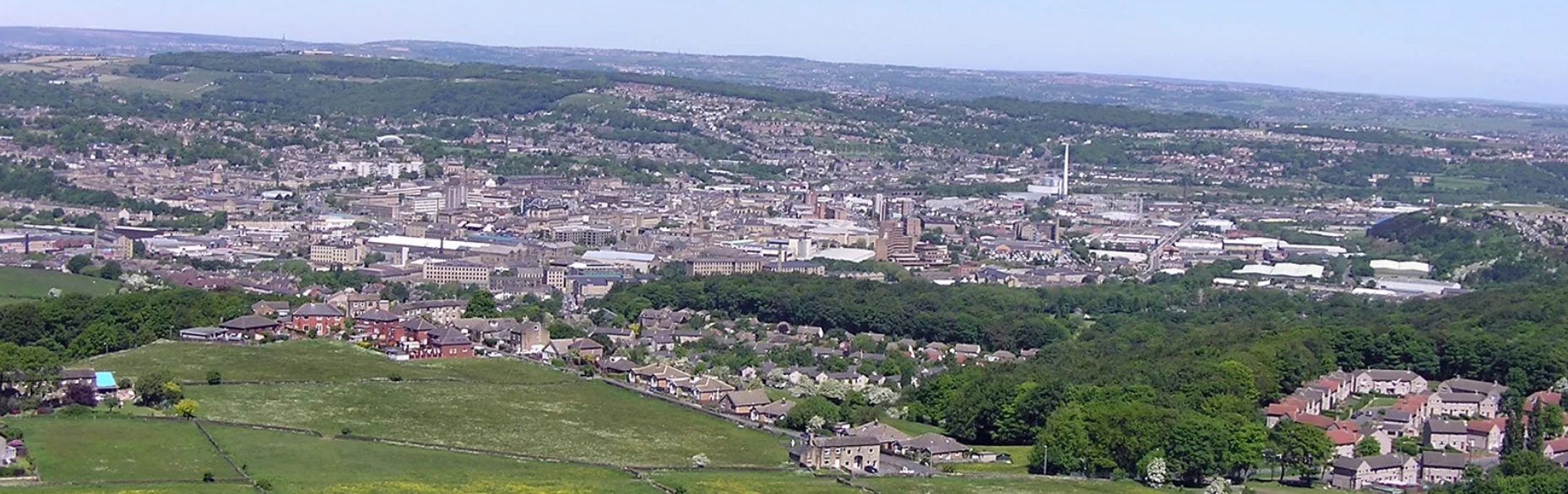A view of Huddersfield Town Centre