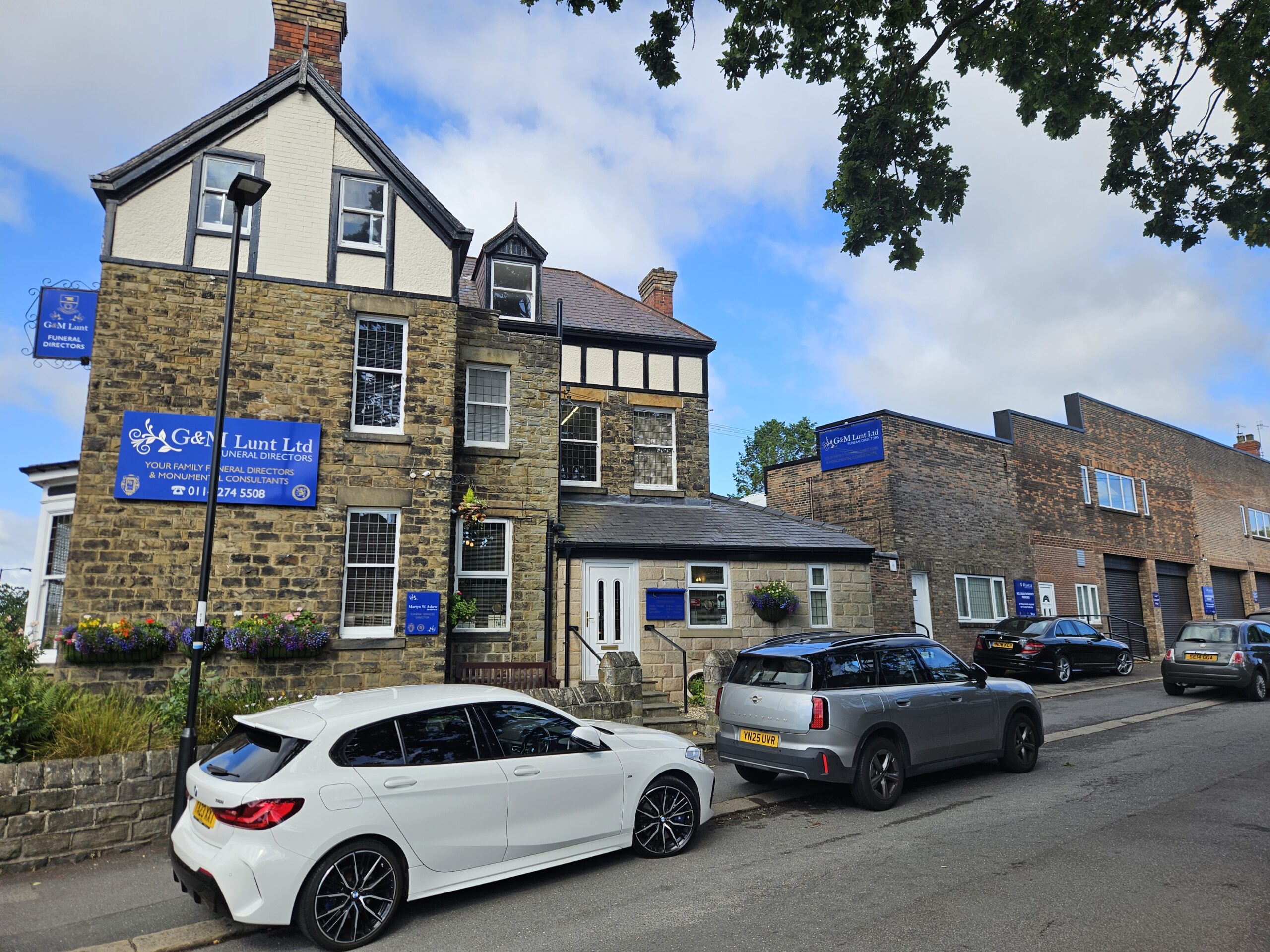 Asbestos management survey, G.M. Lunt Funeral Directors, Camping Lane, Woodseats, Sheffield S8