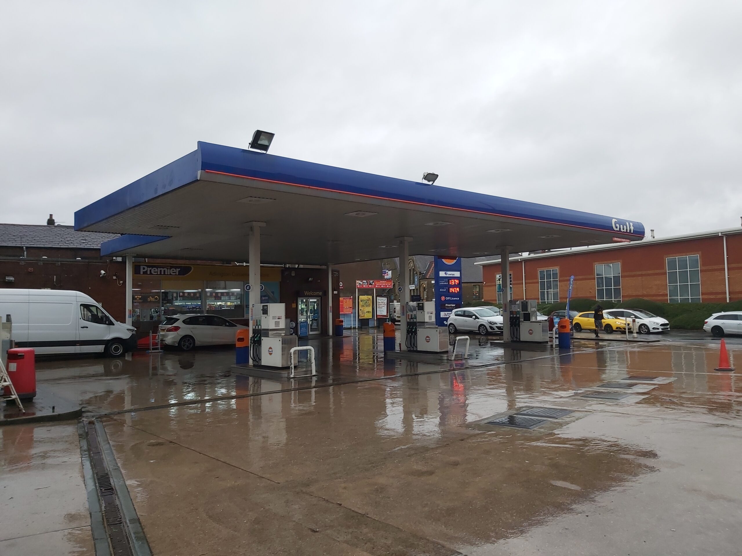Petrol station, Chorley, where HSG Surveys carried out an asbestos refurbishment survey