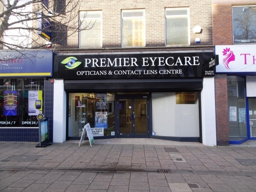 Asbestos refurbishment and management survey, Premier Eyecare, 17 Effingham Street, Rotherham