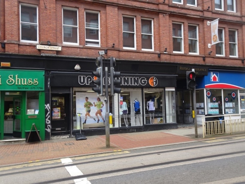 Asbestos survey, 37-39 Church Street, Sheffield S1